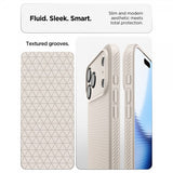 Spigen iPhone 17 Pro Max Skal Liquid Air Natural Titanium