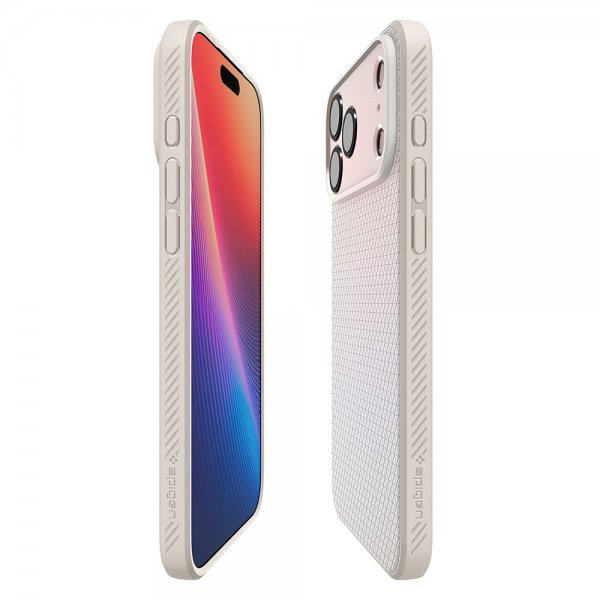 Spigen iPhone 17 Pro Max Skal Liquid Air Natural Titanium