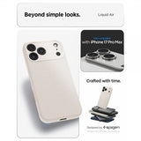 Spigen iPhone 17 Pro Max Skal Liquid Air Natural Titanium