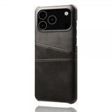iPhone 17 Pro Max Skal med två Kortfack Svart