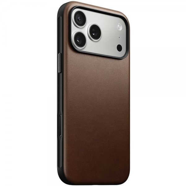 Nomad iPhone 17 Pro Max Skal Modern Leather Case Brun