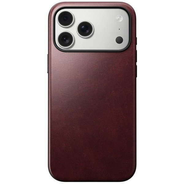 Nomad iPhone 17 Pro Max Skal Modern Leather Case Horween Burgundy