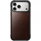 Nomad iPhone 17 Pro Max Skal Rugged Leather Case Horween Rustic Brown