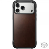 Nomad iPhone 17 Pro Max Skal Rugged Leather Case Horween Rustic Brown