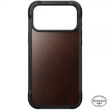Nomad iPhone 17 Pro Max Skal Rugged Leather Case Horween Rustic Brown