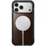 Nomad iPhone 17 Pro Max Skal Rugged Leather Case Horween Rustic Brown