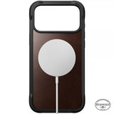Nomad iPhone 17 Pro Max Skal Rugged Leather Case Horween Rustic Brown