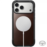 Nomad iPhone 17 Pro Max Skal Rugged Leather Case Horween Rustic Brown
