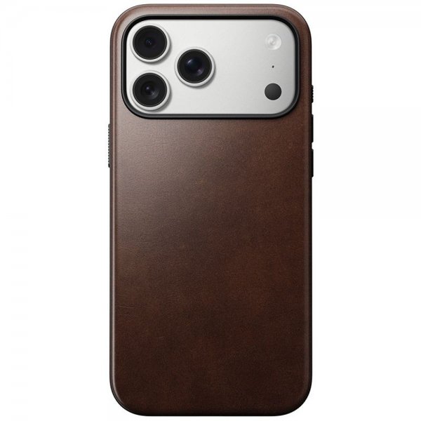 Nomad iPhone 17 Pro Max Skal Modern Leather Case Horween Rustic Brown