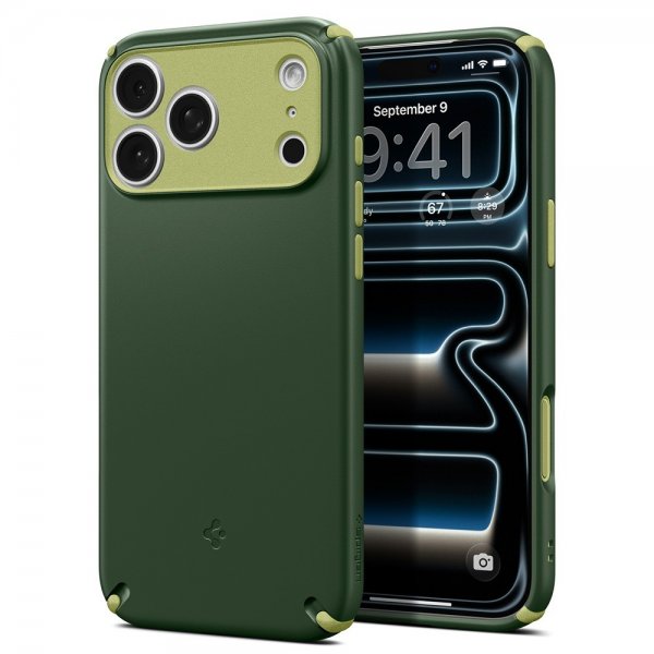 Spigen iPhone 17 Pro Max Skal Nano Pop Hybrid MagFit Avo Green