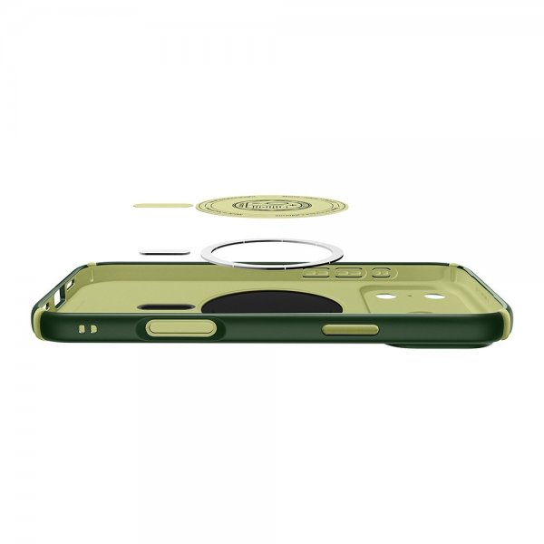 Spigen iPhone 17 Pro Max Skal Nano Pop Hybrid MagFit Avo Green