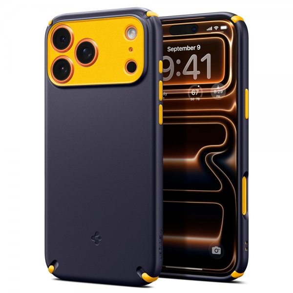Spigen iPhone 17 Pro Max Skal Nano Pop Hybrid MagFit Blueberry Navy