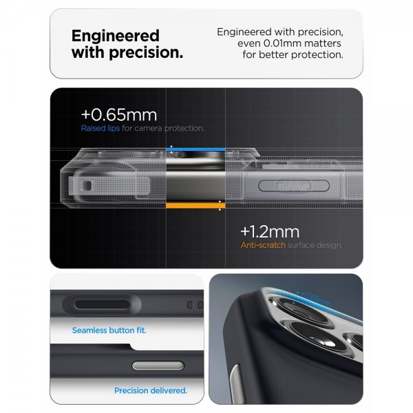 Spigen iPhone 17 Pro Max Skal Nano Pop MagFit Black Sesame