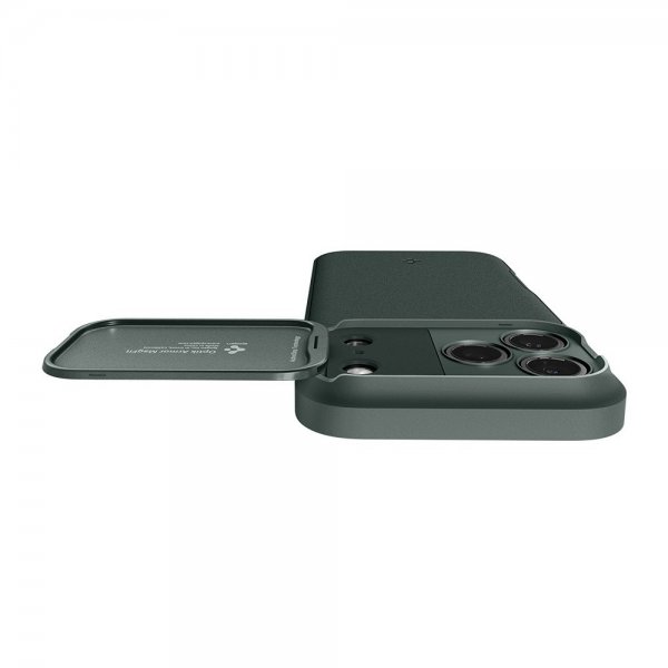 Spigen iPhone 17 Pro Max Skal Optik Armor MagFit Abyss Green