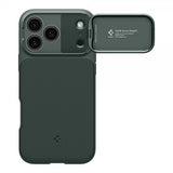 Spigen iPhone 17 Pro Max Skal Optik Armor MagFit Abyss Green