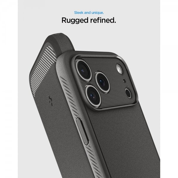 Spigen iPhone 17 Pro Max Skal Rugged Armor MagFit Marble Gray