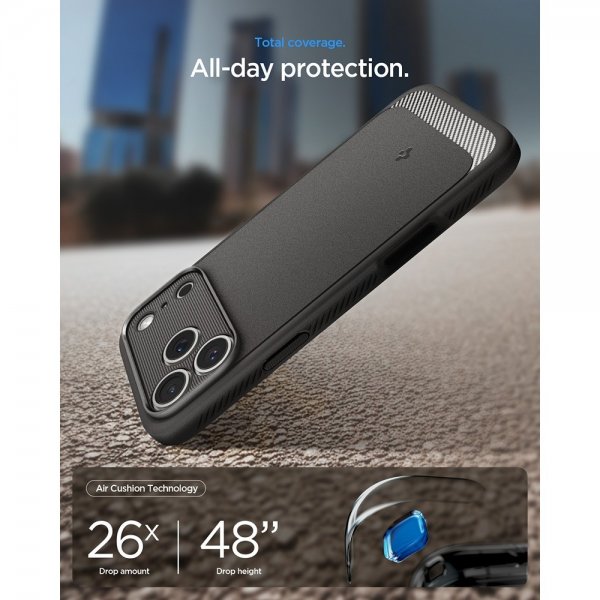 Spigen iPhone 17 Pro Max Skal Rugged Armor MagFit Marble Gray