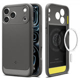 Spigen iPhone 17 Pro Max Skal Rugged Armor MagFit Marble Gray