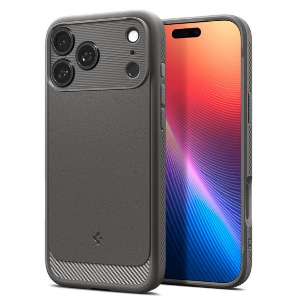 Spigen iPhone 17 Pro Max Skal Rugged Armor MagFit Marble Gray