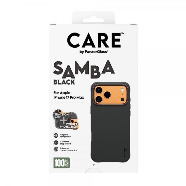 CARE by PanzerGlass iPhone 17 Pro Max Skal Samba MagSafe Svart