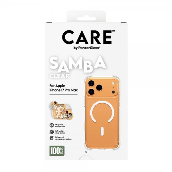 CARE by PanzerGlass iPhone 17 Pro Max Skal Samba MagSafe Transparent