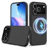 Nordic Covers iPhone 17 Pro Max Skal Silicone Feather Series MagSafe Raven Black