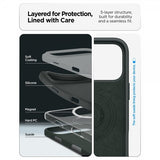 Spigen iPhone 17 Pro Max Skal Silicone Fit MagFit Abyss Green