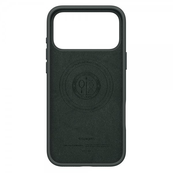 Spigen iPhone 17 Pro Max Skal Silicone Fit MagFit Abyss Green