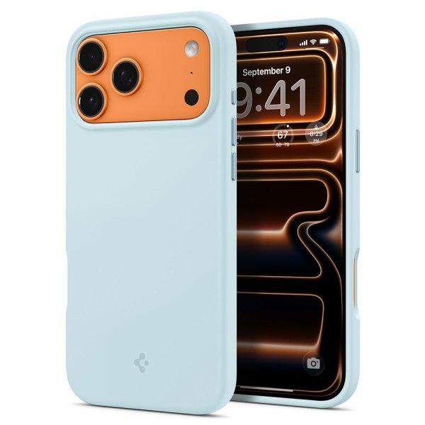 Spigen iPhone 17 Pro Max Skal Silicone Fit MagFit Mute Blue