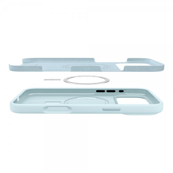 Spigen iPhone 17 Pro Max Skal Silicone Fit MagFit Mute Blue