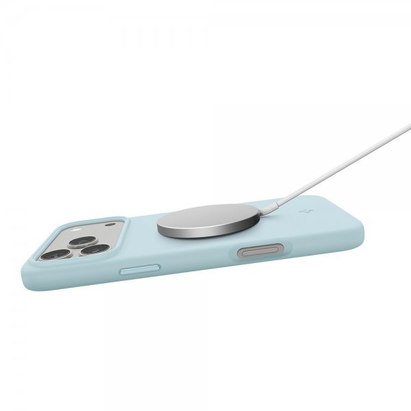 Spigen iPhone 17 Pro Max Skal Silicone Fit MagFit Mute Blue