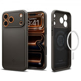 Spigen iPhone 17 Pro Max Skal Thin Fit MagFit Gunmetal