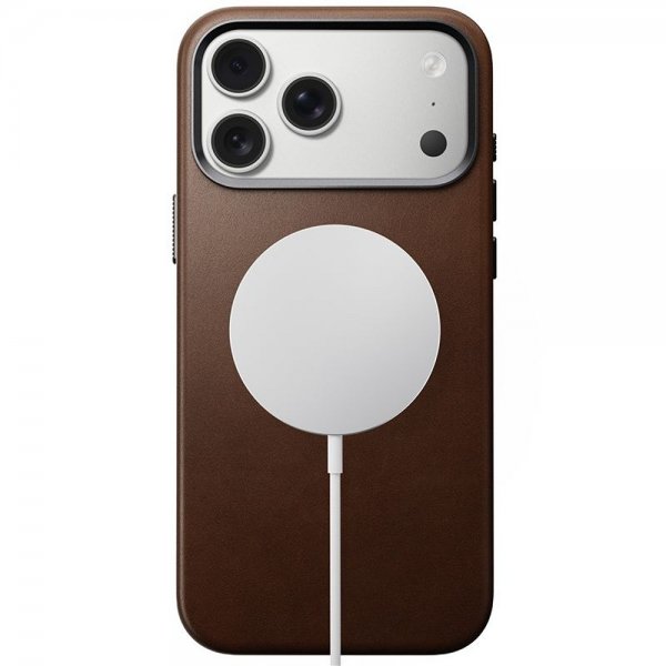Nomad iPhone 17 Pro Max Skal Traditional Leather Case Brun