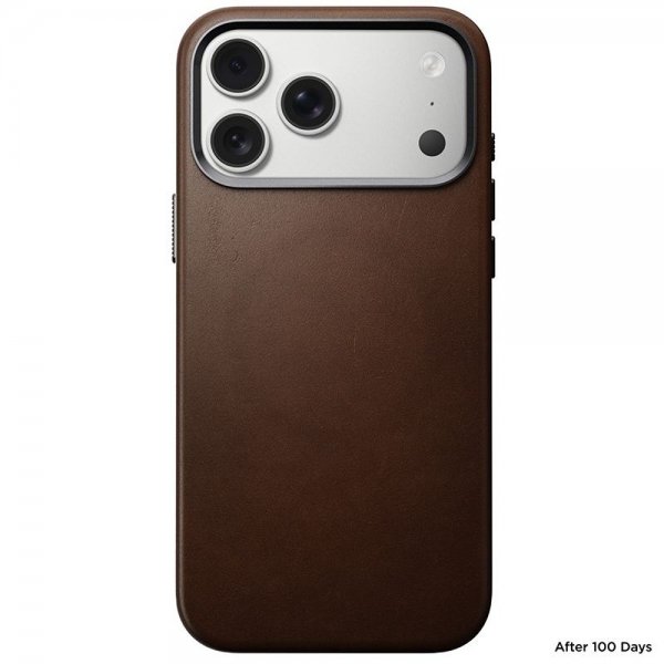 Nomad iPhone 17 Pro Max Skal Traditional Leather Case Brun