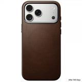Nomad iPhone 17 Pro Max Skal Traditional Leather Case Brun