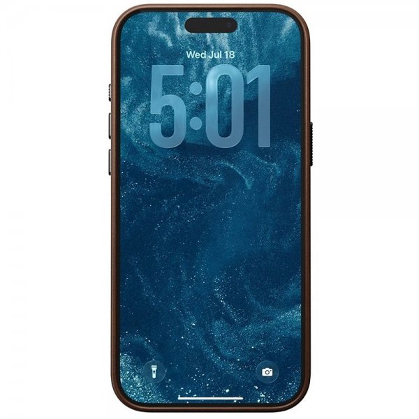 Nomad iPhone 17 Pro Max Skal Traditional Leather Case Brun