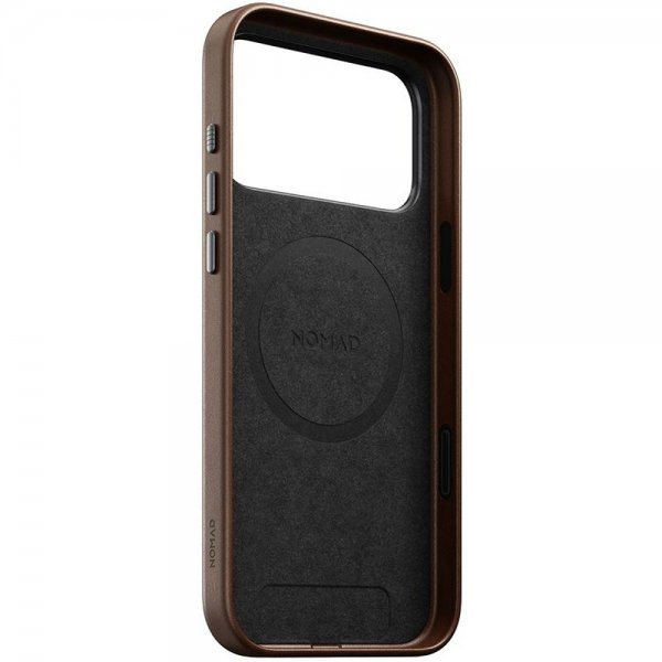 Nomad iPhone 17 Pro Max Skal Traditional Leather Case Brun