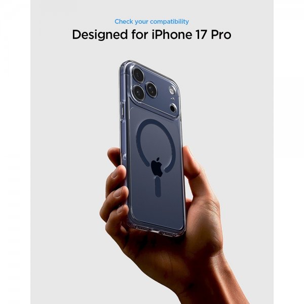 Spigen iPhone 17 Pro Max Skal Ultra Hybrid MagFit Clear Deep Blue