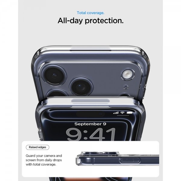 Spigen iPhone 17 Pro Max Skal Ultra Hybrid MagFit Clear Graphite