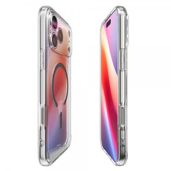 Spigen iPhone 17 Pro Max Skal Ultra Hybrid MagFit Clear Graphite