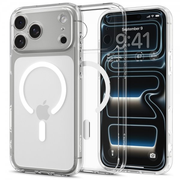 Spigen iPhone 17 Pro Max Skal Ultra Hybrid MagFit Clear White