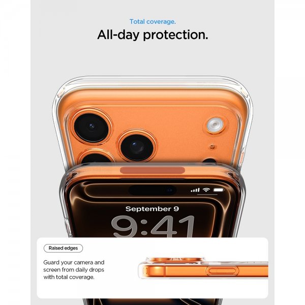 Spigen iPhone 17 Pro Max Skal Ultra Hybrid MagFit Clear White