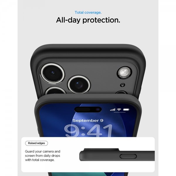 Spigen iPhone 17 Pro Max Skal Ultra Hybrid MagFit Frost Black Orange