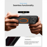 Spigen iPhone 17 Pro Max Skal Ultra Hybrid MagFit Frost Black Orange