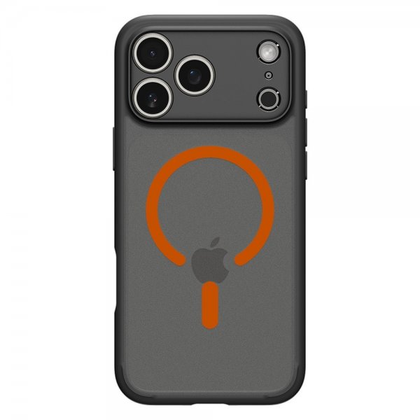 Spigen iPhone 17 Pro Max Skal Ultra Hybrid MagFit Frost Black Orange