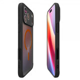 Spigen iPhone 17 Pro Max Skal Ultra Hybrid MagFit Frost Black Orange