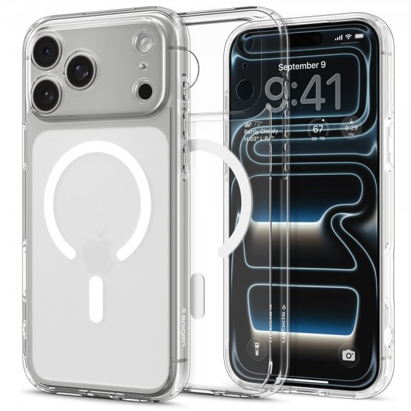 Spigen iPhone 17 Pro Max Skal Ultra Hybrid MagFit Frost White