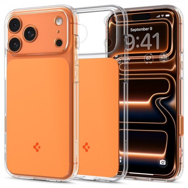 Spigen iPhone 17 Pro Max Skal Ultra Hybrid T MagFit Glossy Orange