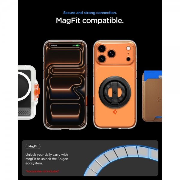 Spigen iPhone 17 Pro Max Skal Ultra Hybrid T MagFit Glossy Orange