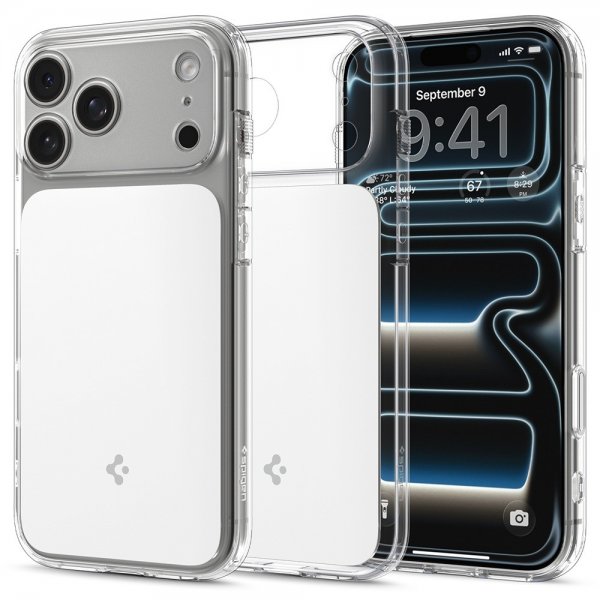 Spigen iPhone 17 Pro Max Skal Ultra Hybrid T MagFit Glossy White
